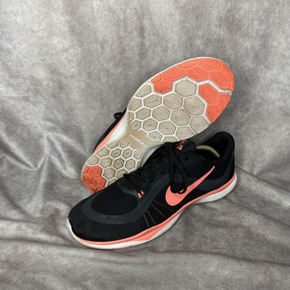 Nike Womens Flex Trainer 6 831217-011 Black Running Shoes Sneakers Size 8.5